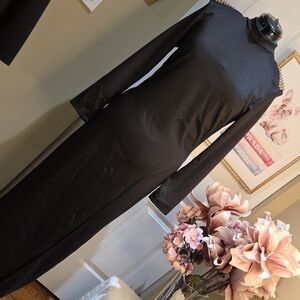 XL Karen T DESIGN  Chic Black Long Sleeve Dress